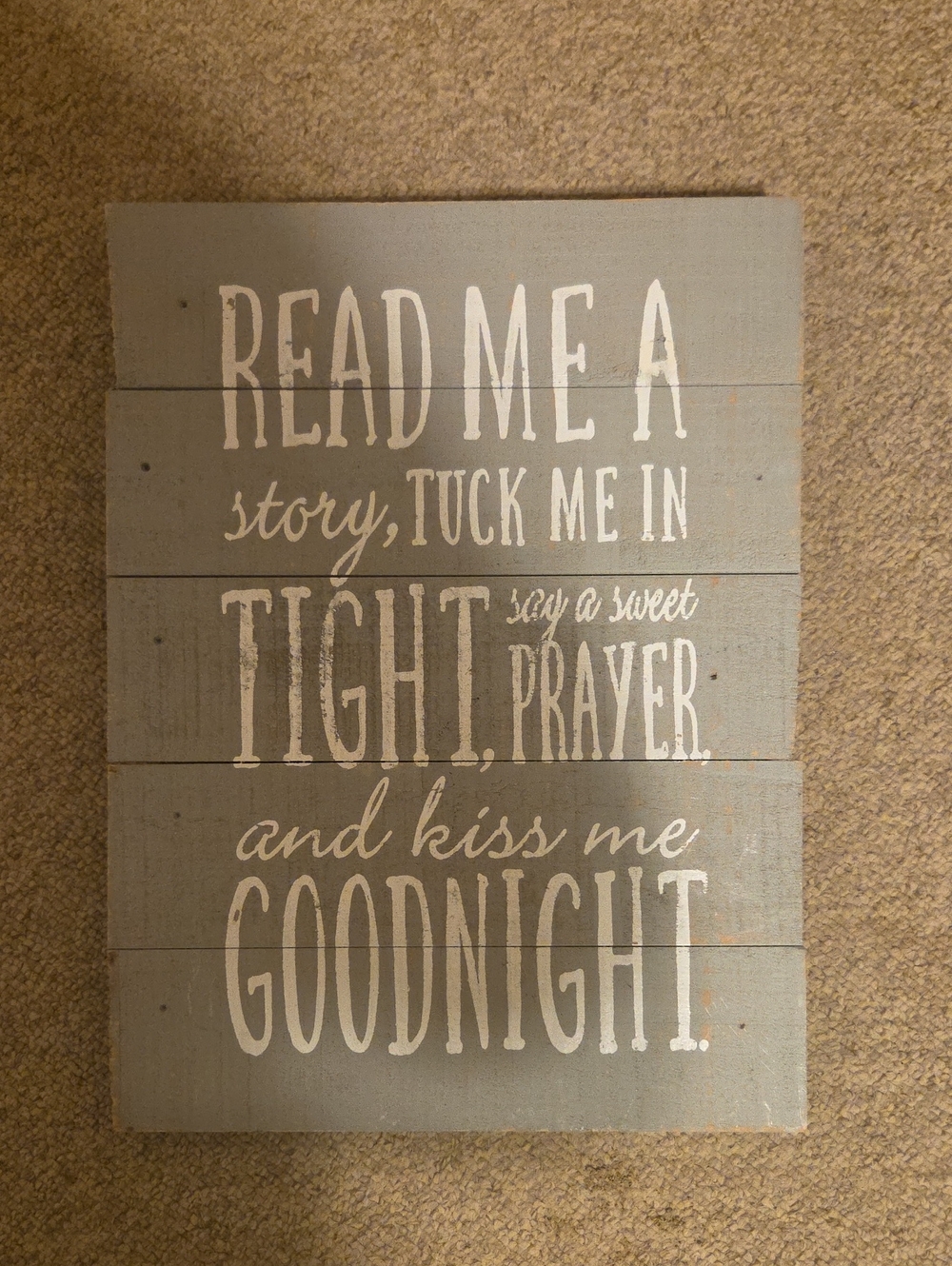 Rustic Gray 'Read Me a Story' Wooden Wall Sign